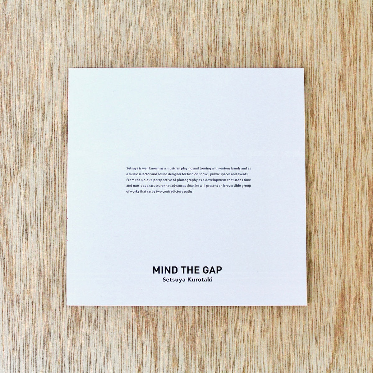 Setsuya KUROTAKI / [MIND THE GAP] book